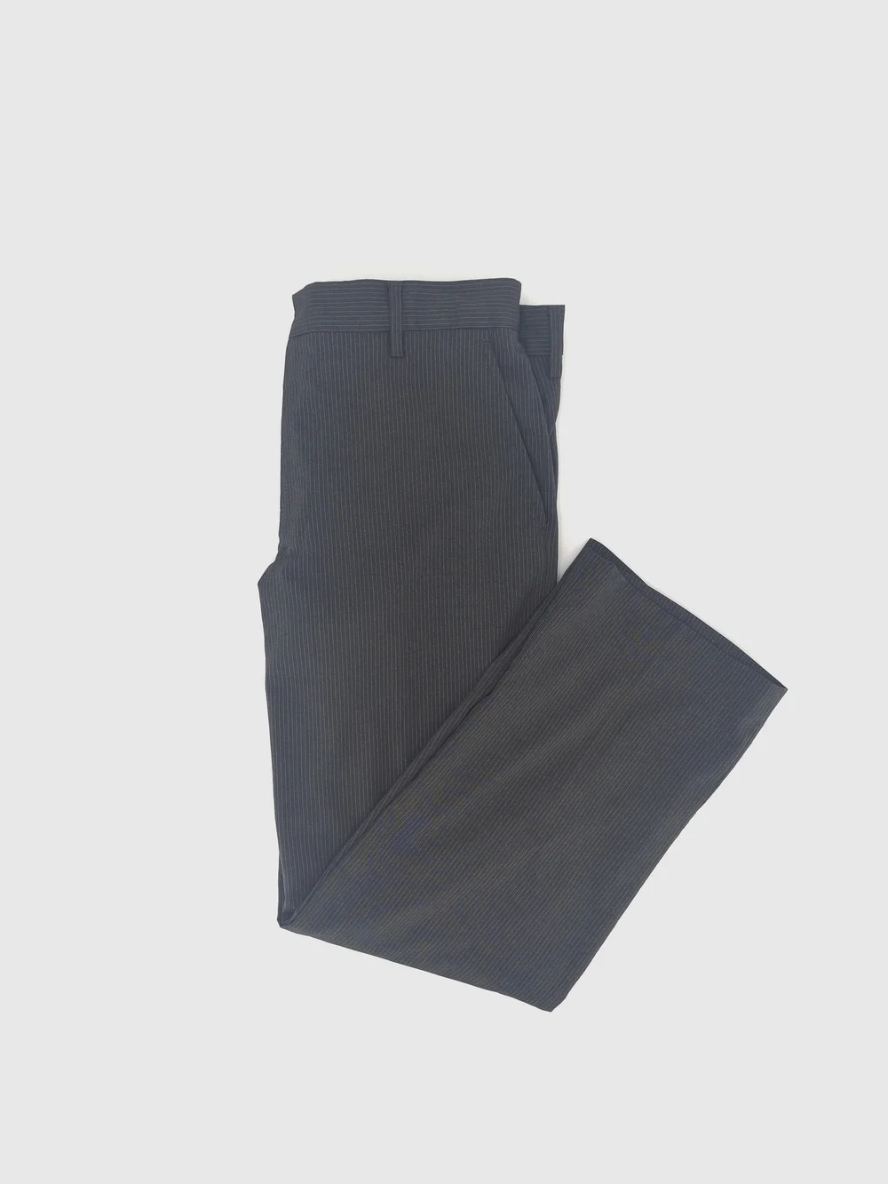 ✨Banana Republic Men's Pinstripe Dress Pants 33x30 Grey Straight Leg Stretch✨